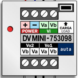 DV5H mini διακλαδωτής video σήματος για 5 ή 6 καλωδίων ψηφιακό σύστημα χωρίς ομοαξονικό (753098)